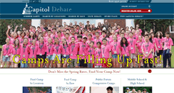 Desktop Screenshot of capitoldebate.com