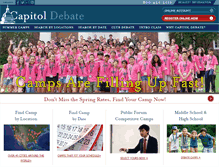 Tablet Screenshot of capitoldebate.com